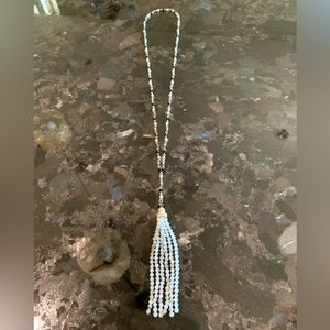 Beaded tassel necklace